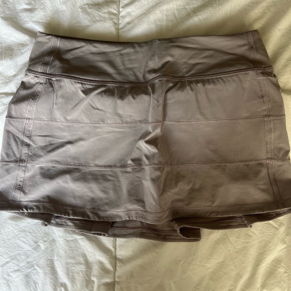 Lululemon Grey/Purple Pace Rival Skirt